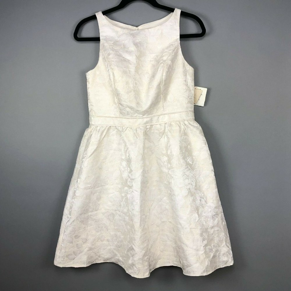 Aidan Mattox Womens Dress Size 8 Sleeveless Ivory